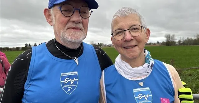 photo  guy et isabelle, respectivement 69 et 70 ans, sont ensemble depuis 12 ans. ils se sont rencontrés sur une course.  &copy;  ouest-france 