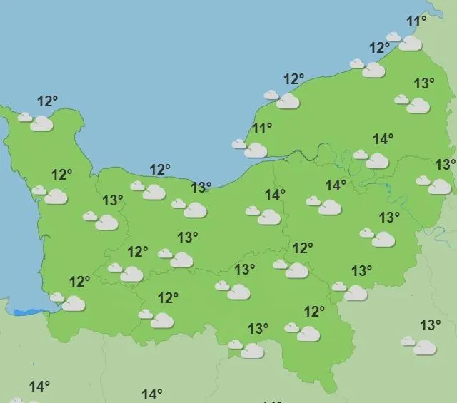 photo les prévisions pour lundi 23 février 2026 après-midi selon météo france.  ©  capture d’écran / météo france