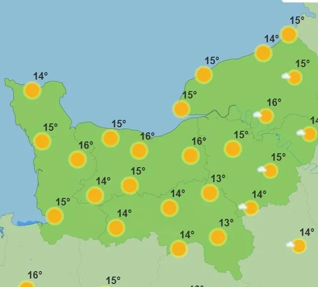 photo les prévisions de météo france pour le mardi 24 février 2026, dans l’après-midi.  ©  capture d’écran / météo france