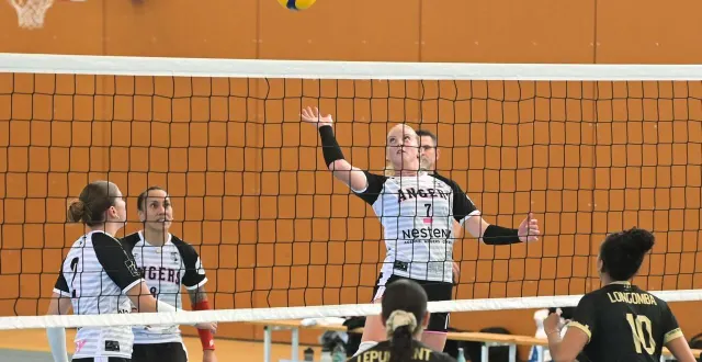 photo  les angevines ont arraché la victoire dans le cinquième set.  &copy;  sébastien aubinaud 