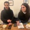 photo  bahman chenegi et sepideh razmjoo, deux artistes iraniens, sont très inquiets pour leurs familles et leurs amis. ils sont réfugiés dans la manche depuis juillet 2025. 