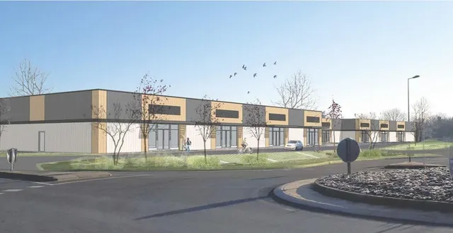 photo  la future zone commerciale des arches, à mazé-milon, dont les travaux viennent de débuter.  &copy;  ©atea 