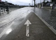 photo  le maine-et-loire est toujours placé en vigilance rouge inondation. 