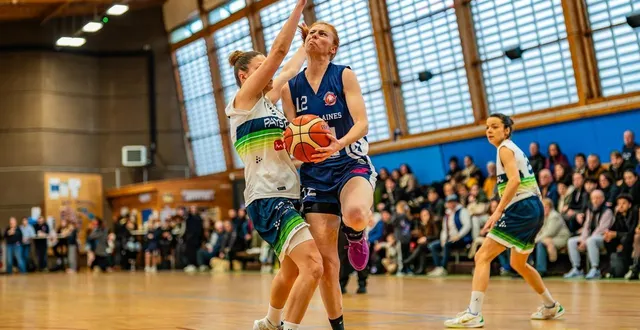 photo  la coulainaise marion leroulier a terminé meilleure marqueuse du match avec 21 points.  &copy;  arnaud despelchain 