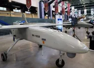 photo  un drone iranien mohajer-6 lors d’une présentation à téhéran en 2023. 