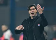 photo  paulo fonseca lors du match strasbourg - lyon pour la 23e journée de ligue 1. 