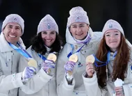 photo  quentin fillon maillet, julia simon, éric perrot et lou jeanmonnot font partie du tableau des médailles par athlètes des jo 2026 de milan-cortina. 