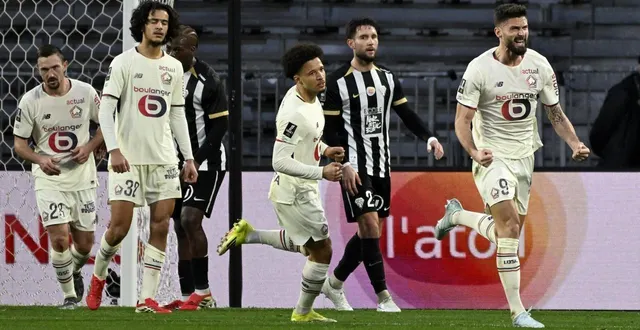 photo  olivier giroud a inscrit l’unique but de la rencontre.  &copy;  philippe renault / ouest-france 