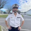 photo  le capitaine de frégate owen quelques semaines avant son départ de cherbourg-en-cotentin (manche). 