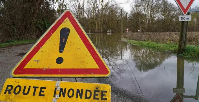 photo  à la suite des récentes précipitations, quatorze routes restent barrées en sarthe dans l’après-midi de ce lundi 23 février 2026.  &copy;  eddy lemaistre / archives ouest-france 
