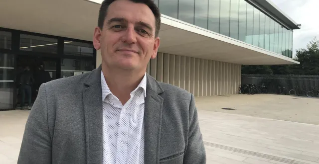 photo  hervé lasne, directeur de campagne de la liste menée par frédéric leveillé.  &copy;  archives ouest-france 