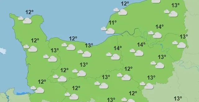 photo  les prévisions pour lundi 23 février 2026 après-midi selon météo france.  &copy;  capture d’écran / météo france 
