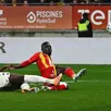photo  dame gueye a ouvert le score à la 29e minute de jeu, ce lundi 23 février 2026. 