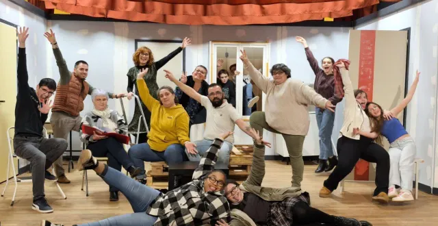 photo  le groupement théâtral malicornais (gtm) en répétition.  &copy;  ouest-france 