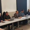 photo de gauche à droite : jocelyne vasseur, maire adjointe ; vincent chauchet, adjoint ; sébastien gouhier, maire, vincent giraud, conseiller municipal et marie afonso-verdier, directrice générale des services.
