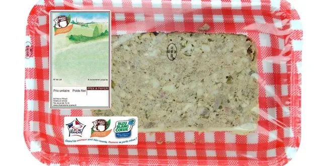 photo  le pâté en tranches rappelé pour risques de listeria.  &copy;  rappel conso 