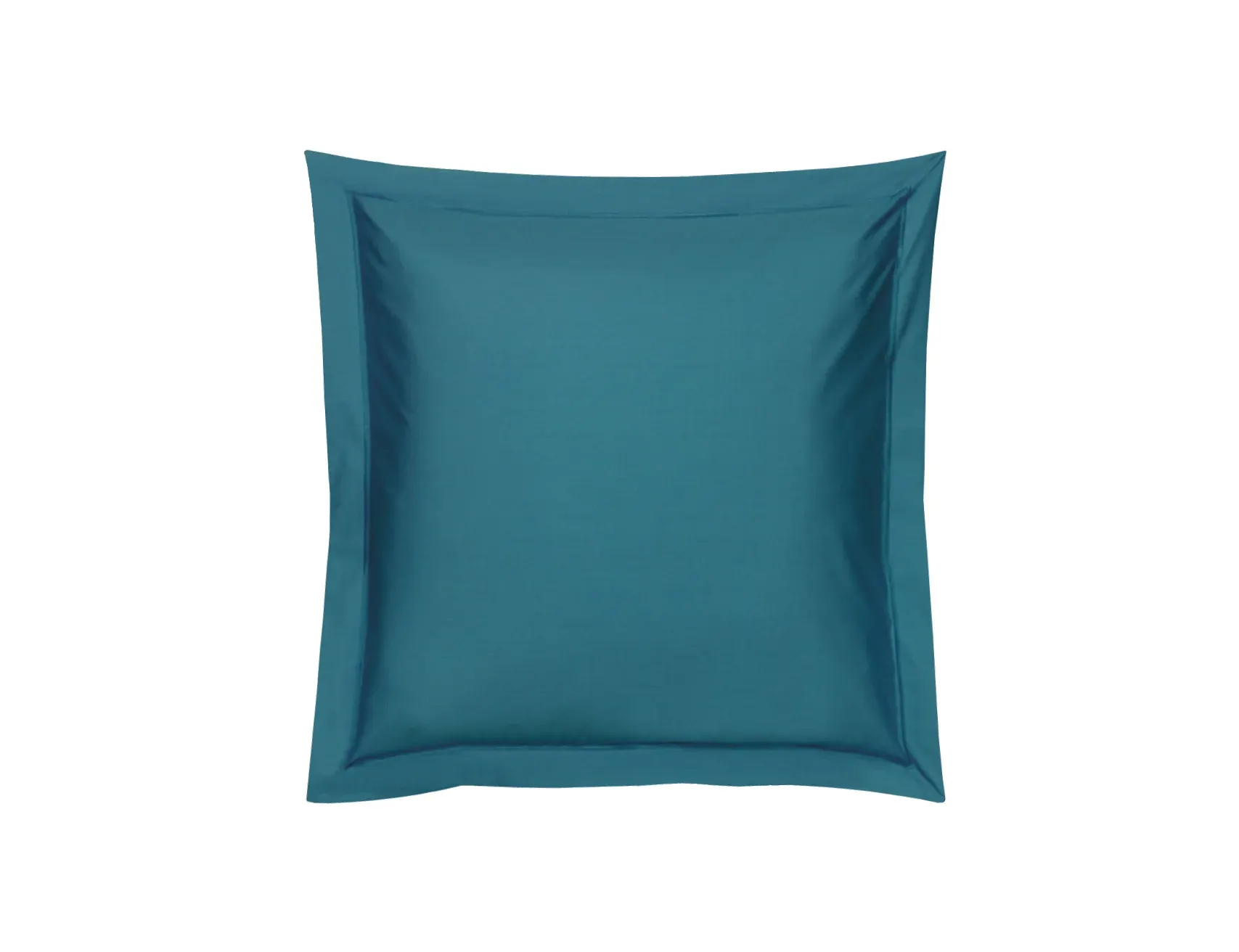 Taie d’oreiller carrée percale de coton Neo canard