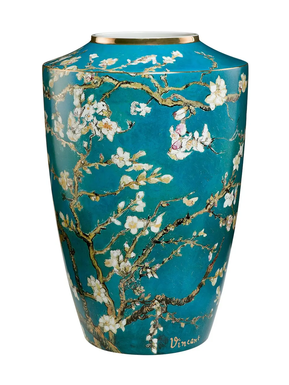 Mini Vase Van Gogh en porcelaine, L’Amandier Bleu