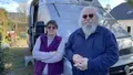 photo  didier et liliane maillard, habitants du lieu-dit belle-croix à anetz (vair-sur-loire) ont préféré quitter leur domicile, entouré par les eaux de la loire en crue, et vivent dans leur fourgon aménagé, au sec. 