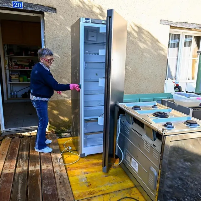 photo le redoux permet de faire sécher l’électroménager resté sous l’eau.  ©  franck dubray / ouest france