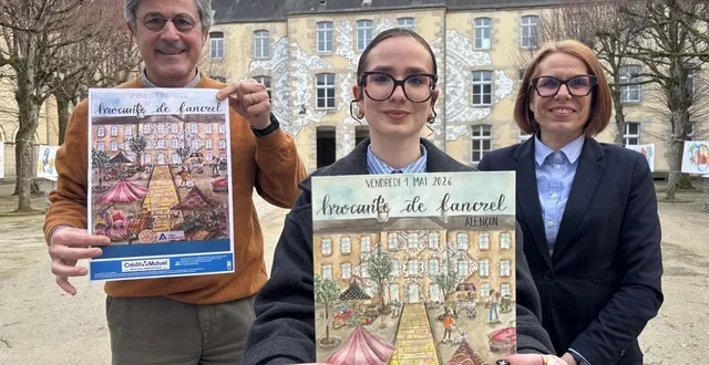 photo  hugues de saint-chaffray, rose et émilie méline.  &copy;  ouest-france 