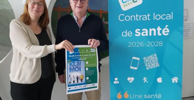 photo  marie-christine abbé, coordinatrice administrative et ludovic radou.  &copy;  le maine libre 