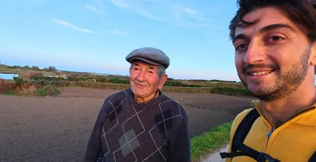 photo  au cours de son périple sur l’île de batz, le youtubeur léo part, a rencontré jean-marie. il lui a parlé de 
