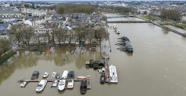photo  angers, le 23 février 2026. le record de pluies pour un mois de février a déjà été battu alors que le mois n’est pas terminé.  &copy;  co - josselin clair 