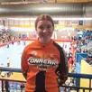 photo  candice feuillard à l’arrivée des championnats de france indoor 