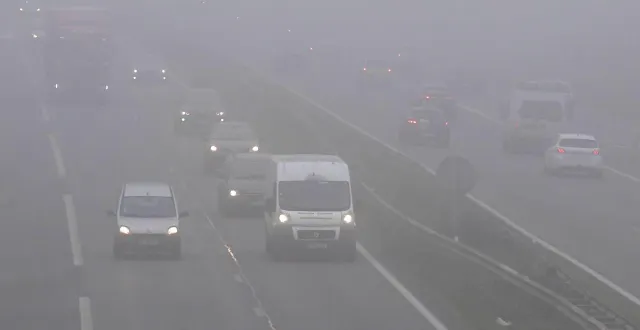 photo  le brouillard est assez épais par endroits ce jeudi 26 février en maine-et-loire.  &copy;  ouest france 