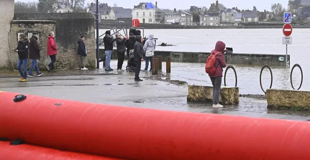 photo  les faits se sont déroulés sur le quai dupetit thouars, aux ponts-de-cé.  &copy;  vincent michel / ouest-france 