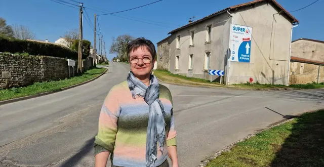 photo  dominique chausseray sur les lieux de prochains travaux d’aménagement de l’entrée de rouvre.    &copy;  co 