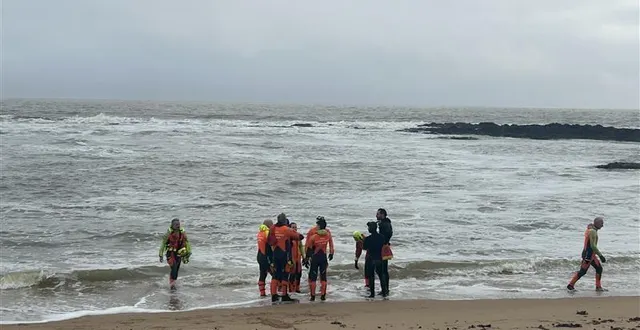photo  une douzaine de sauveteurs en mer participent, ce jeudi 26 février, aux recherches de l’adolescente de 16 ans disparue à batz-sur-mer (loire-atlantique).  &copy;  ouest-france 