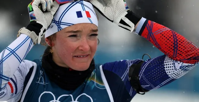 photo  lou jeanmonnot a fini quatrième de la poursuite des jeux.  &copy;  franck fife/afp 