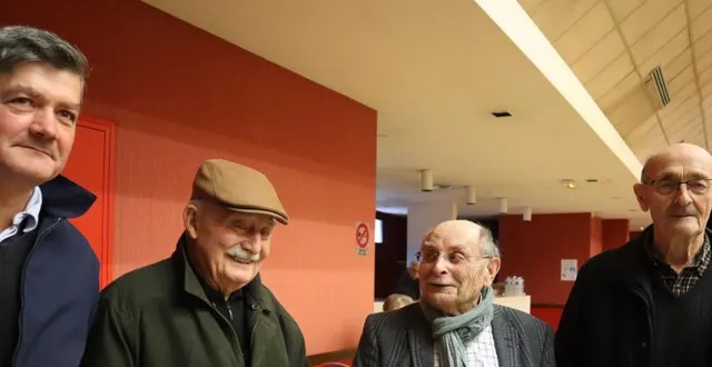photo  le bureau du comité : philippe chamaillé, jacques chartier, michel bordereau et andré goulay.  &copy;  co 
