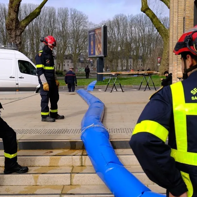 photo une fois les tuyaux raccordés, la pompe est activée.  ©  ouest-france