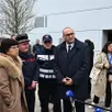 photo  déplacement de laurent nuñez, ministre de l’intérieur et de monique barbut, ministre de la transition écologique à angers et à cheffes-sur-sarthe (maine-et-loire) après les crues et inondations de la maine et de la sarthe. 