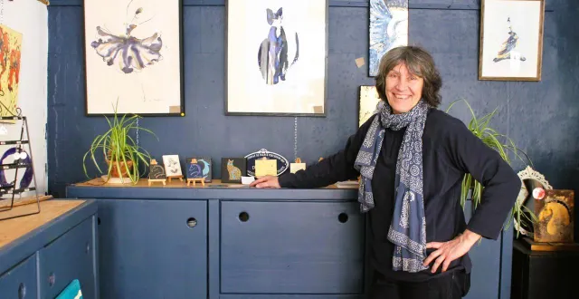 photo  deuxième vide atelier de véronique lesage.   &copy;  le maine libre 