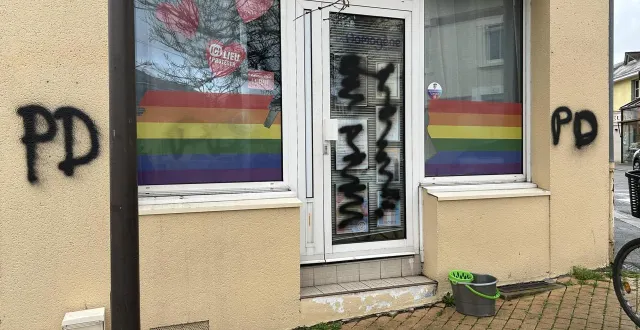 photo  les locaux de l’association homogène, vandalisés le 23 février 2026.  &copy;  ouest-france 
