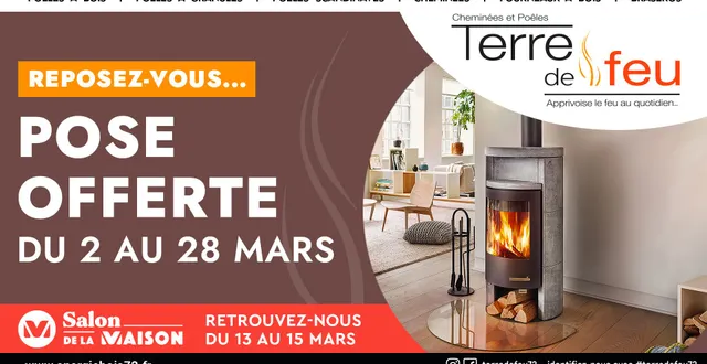 photo solutions de chauffage innovantes avec terre de feu au salon de l’habitat au mans &copy; terre de feu