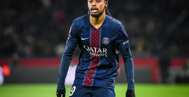 photo  bradley barcola et le psg n’ont que 4,6 % de chance de réaliser le doublé en ligue des champions.  &copy;  mathieu mirville/dppi via afp 