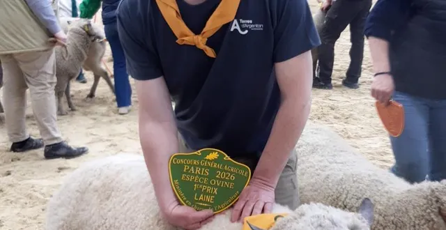 photo  manuel drouin et ultra au salon de l’agriculture 2026.  &copy;  ville d’argentan 