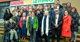 photo  marietta karamanli pr�sente sa liste ��l’union pour le mans�� pour les �lections municipales du mans. 