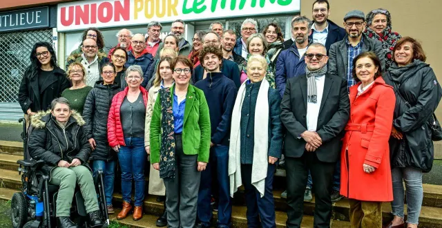 photo  marietta karamanli présente sa liste « l’union pour le mans » pour les élections municipales du mans.  &copy;  le maine libre - yvon loué 