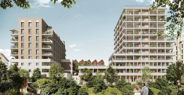 photo  les travaux sont officiellement lancés pour l’écoquartier astella qui pointe à l’horizon, tout près de l’île aux planches au cœur du mans.  &copy;  magnum architectes 