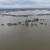 photo  de nombreux champs ont été inondés par les crues en maine-et-loire. 