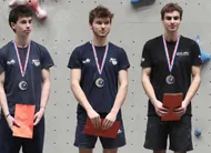 photo  le podium seniors hommes. 