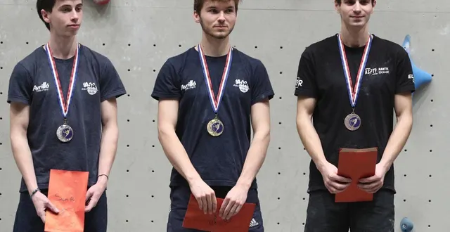 photo  le podium seniors hommes.  &copy;  jean-françois quinebeche ouest-france 