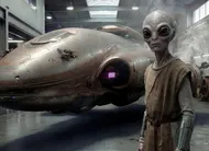 photo  l'extraterrestre, nouvelle star du garage bruno vaillant. 