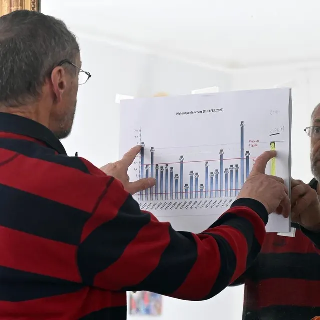photo à la mairie, les élus sont mobilisés depuis deux semaines pour accompagner les habitants victimes des inondations.  ©  jérôme fouquet/ouest-france